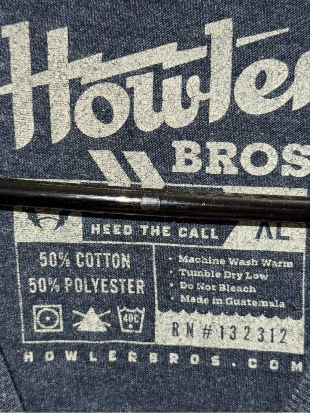Howler Brothers Navy Tee with Multicolor Bird Burst Graphic - Picture 4 of 6